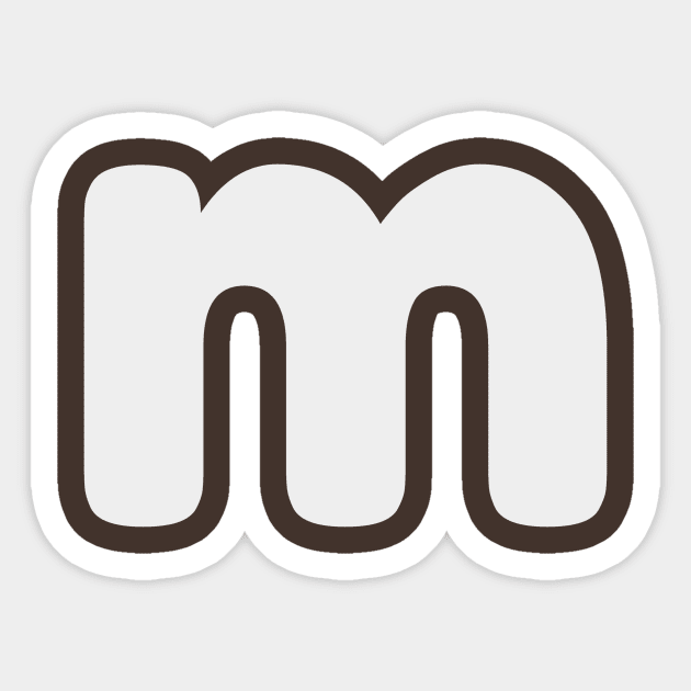 Letter M Lower Case m Alphabet Sticker by NaniMc